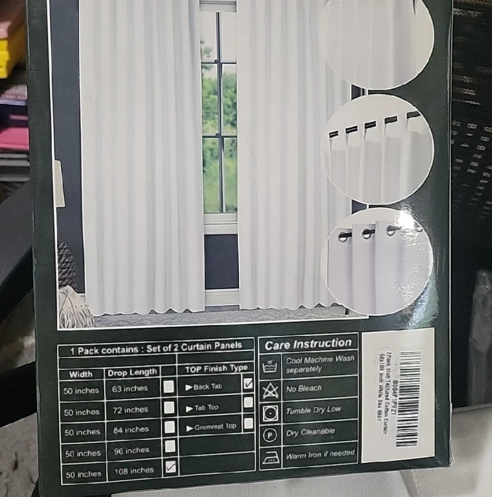 Bedding Craft Curtains 50×108 NIB
